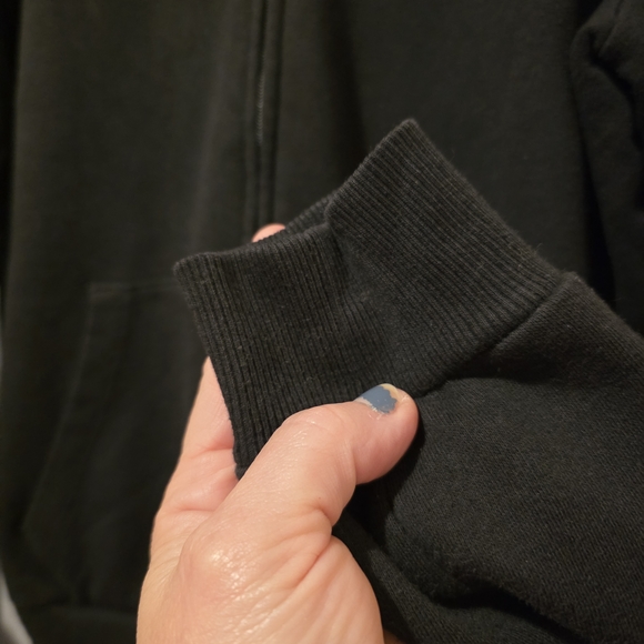 Pink Black Zip-Up Hoodie with Dog Logo - Picture 4 of 7